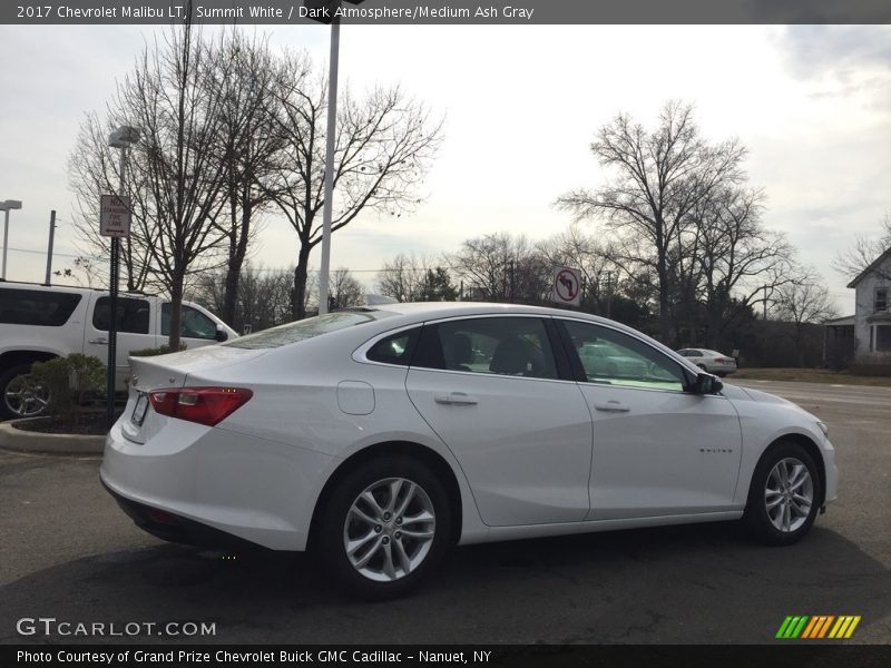 Summit White / Dark Atmosphere/Medium Ash Gray 2017 Chevrolet Malibu LT