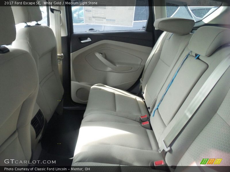 White Gold / Medium Light Stone 2017 Ford Escape SE