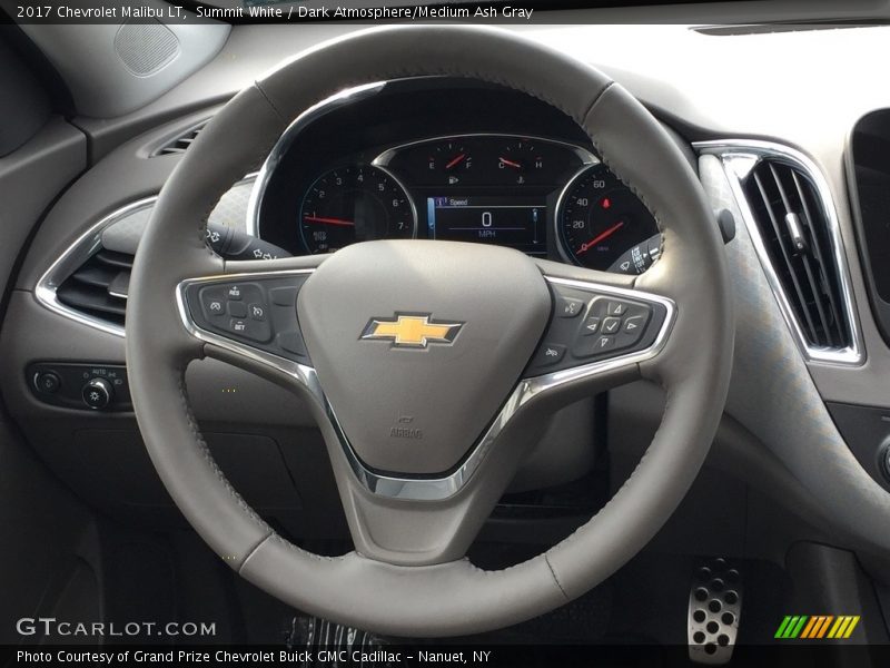 Summit White / Dark Atmosphere/Medium Ash Gray 2017 Chevrolet Malibu LT