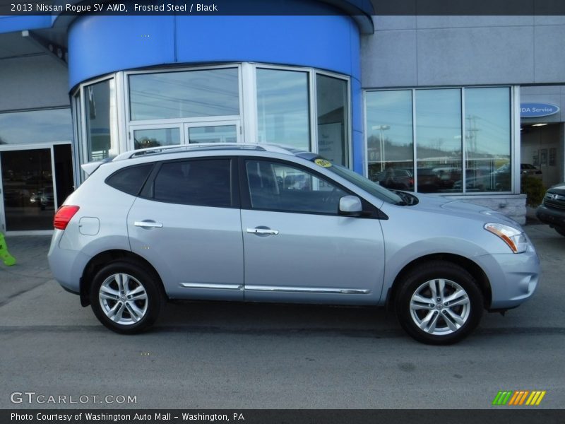 Frosted Steel / Black 2013 Nissan Rogue SV AWD