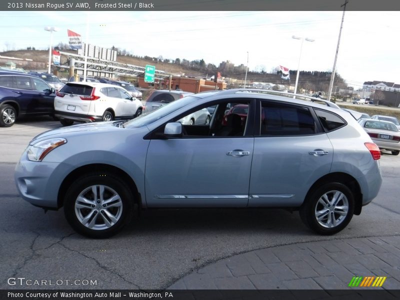 Frosted Steel / Black 2013 Nissan Rogue SV AWD
