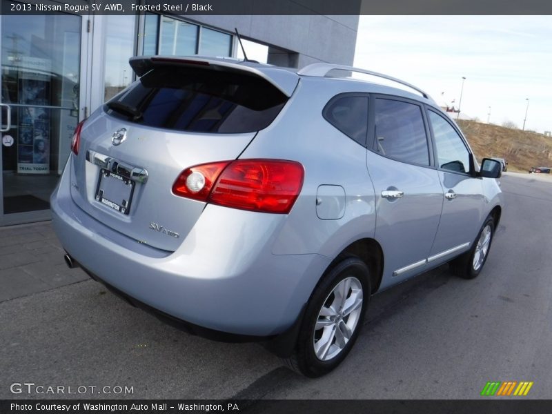 Frosted Steel / Black 2013 Nissan Rogue SV AWD