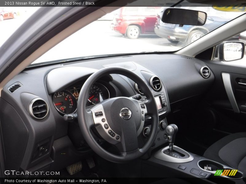 Frosted Steel / Black 2013 Nissan Rogue SV AWD