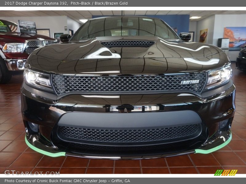 Pitch-Black / Black/Brazen Gold 2017 Dodge Charger Daytona 392