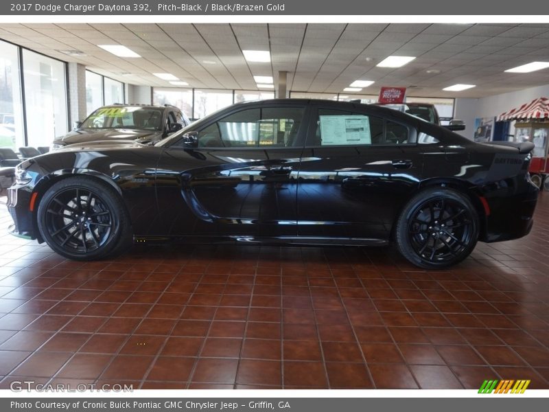 Pitch-Black / Black/Brazen Gold 2017 Dodge Charger Daytona 392