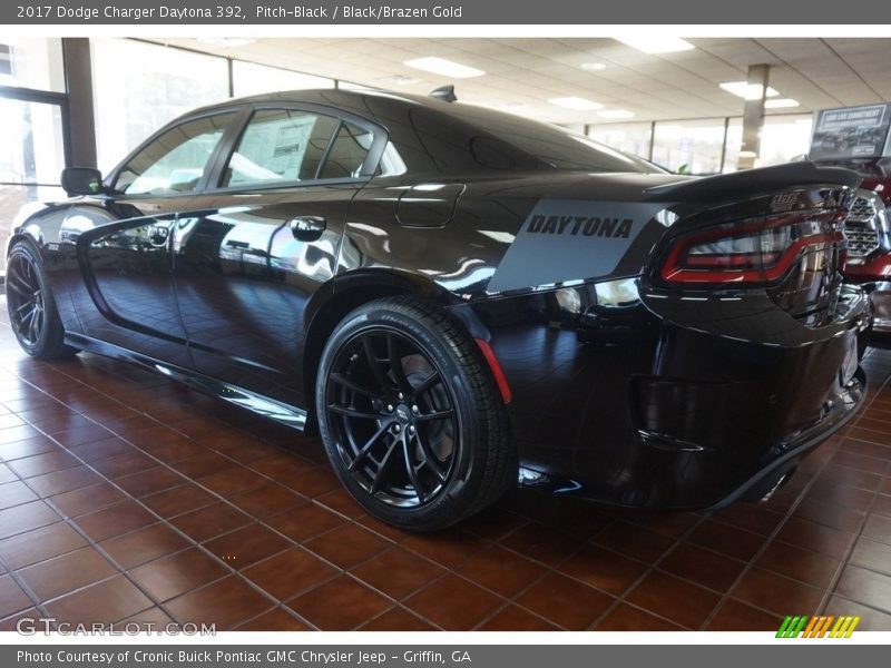 Pitch-Black / Black/Brazen Gold 2017 Dodge Charger Daytona 392