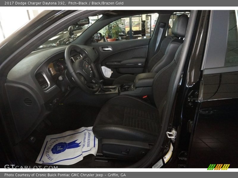 Pitch-Black / Black/Brazen Gold 2017 Dodge Charger Daytona 392