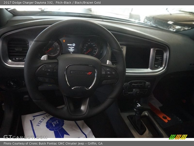 Pitch-Black / Black/Brazen Gold 2017 Dodge Charger Daytona 392