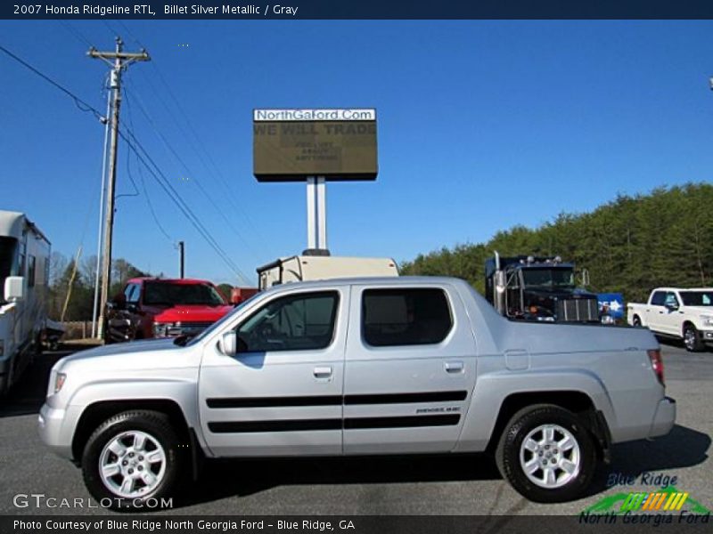 Billet Silver Metallic / Gray 2007 Honda Ridgeline RTL