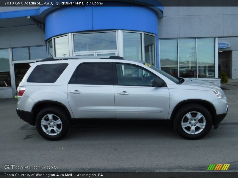 Quicksilver Metallic / Ebony 2010 GMC Acadia SLE AWD
