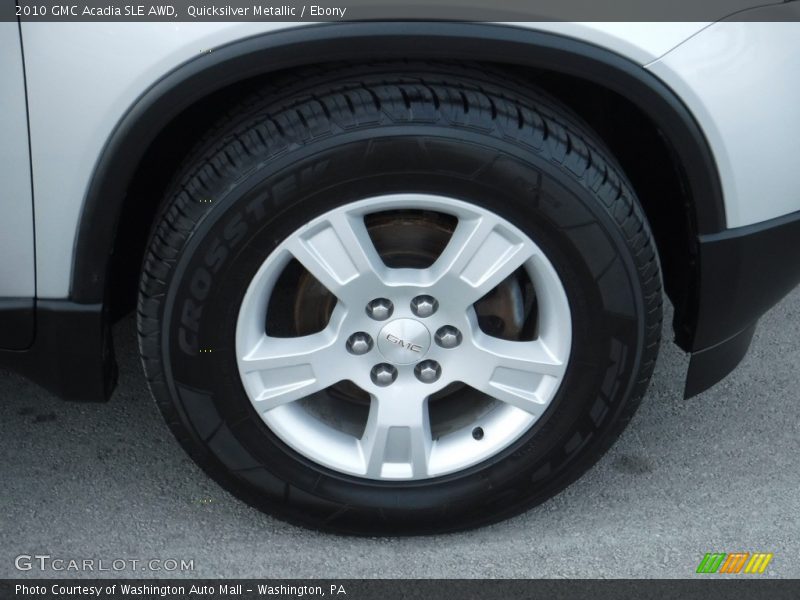 Quicksilver Metallic / Ebony 2010 GMC Acadia SLE AWD