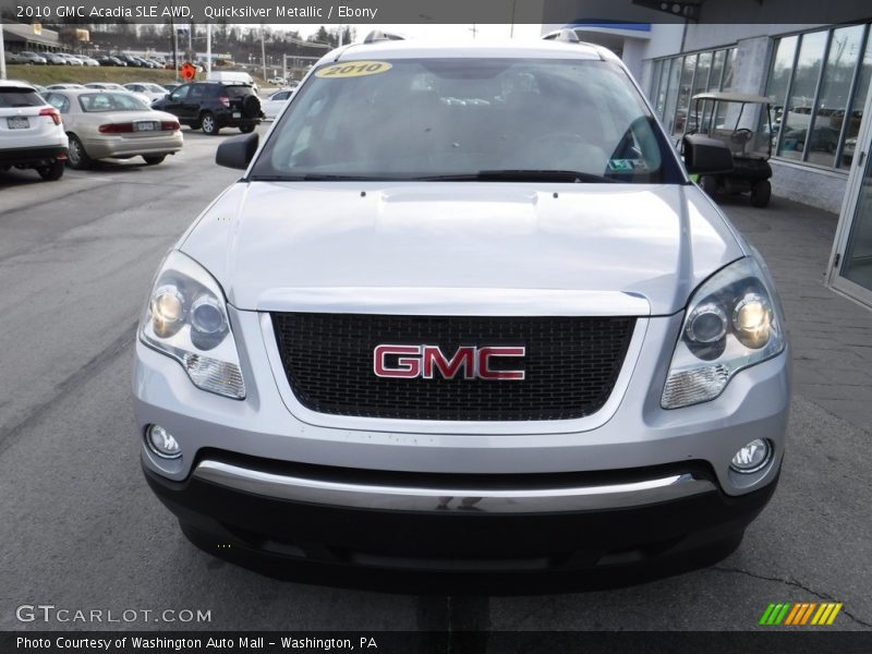 Quicksilver Metallic / Ebony 2010 GMC Acadia SLE AWD