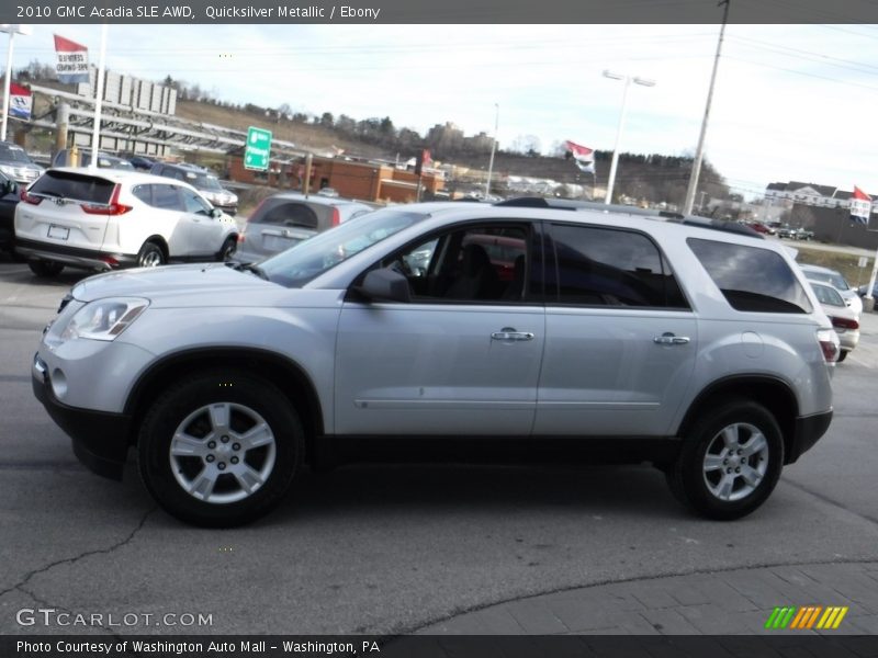Quicksilver Metallic / Ebony 2010 GMC Acadia SLE AWD