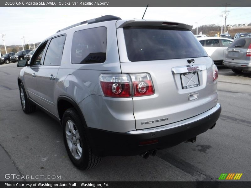 Quicksilver Metallic / Ebony 2010 GMC Acadia SLE AWD