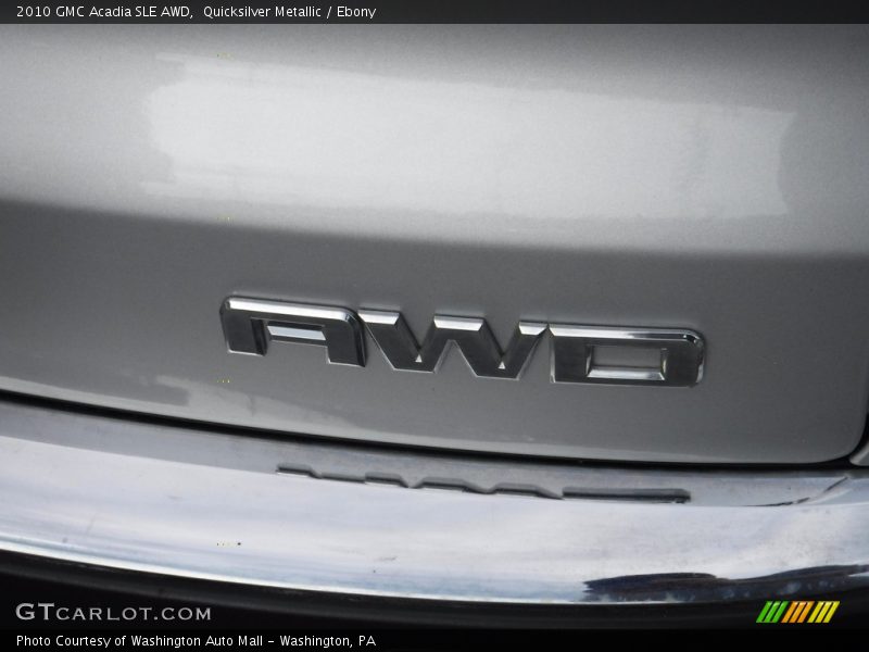 Quicksilver Metallic / Ebony 2010 GMC Acadia SLE AWD