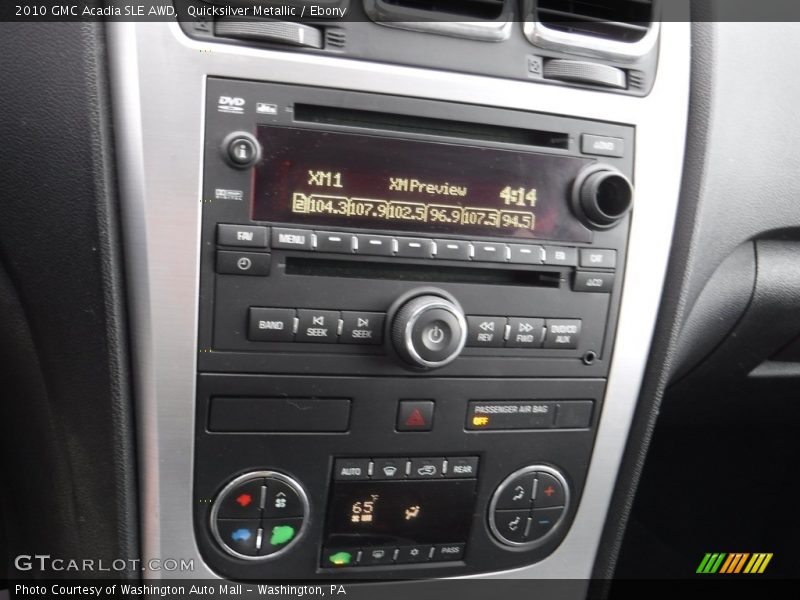 Quicksilver Metallic / Ebony 2010 GMC Acadia SLE AWD
