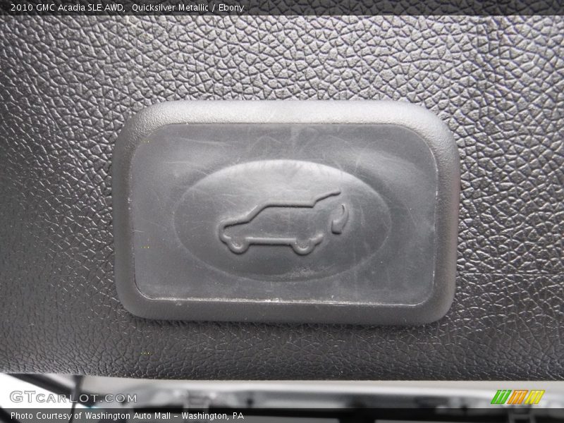 Quicksilver Metallic / Ebony 2010 GMC Acadia SLE AWD