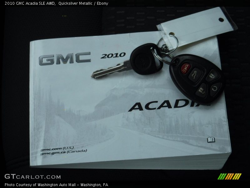 Quicksilver Metallic / Ebony 2010 GMC Acadia SLE AWD