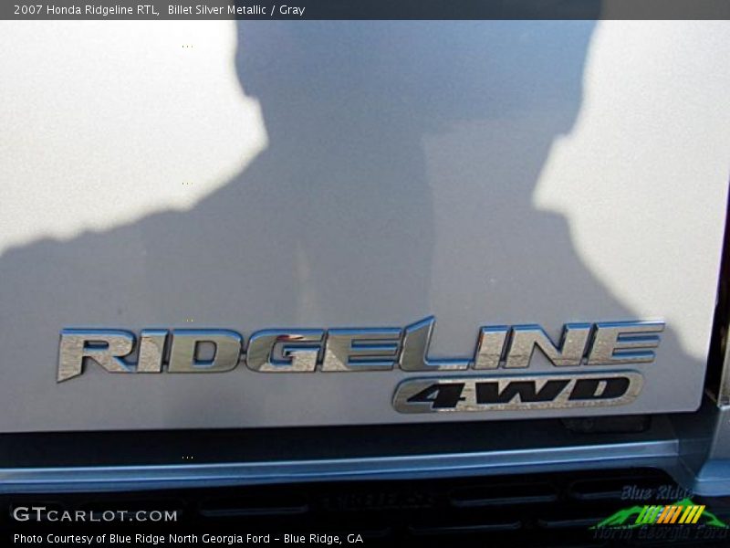 Billet Silver Metallic / Gray 2007 Honda Ridgeline RTL