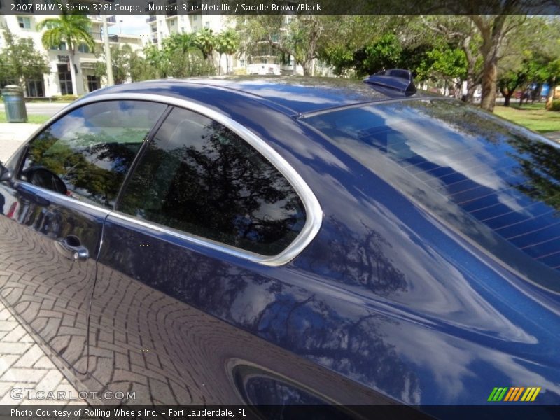 Monaco Blue Metallic / Saddle Brown/Black 2007 BMW 3 Series 328i Coupe