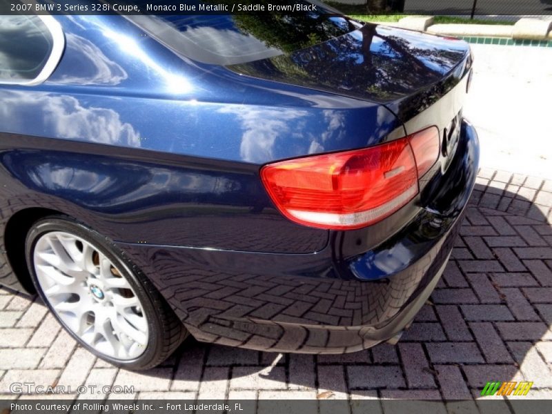 Monaco Blue Metallic / Saddle Brown/Black 2007 BMW 3 Series 328i Coupe