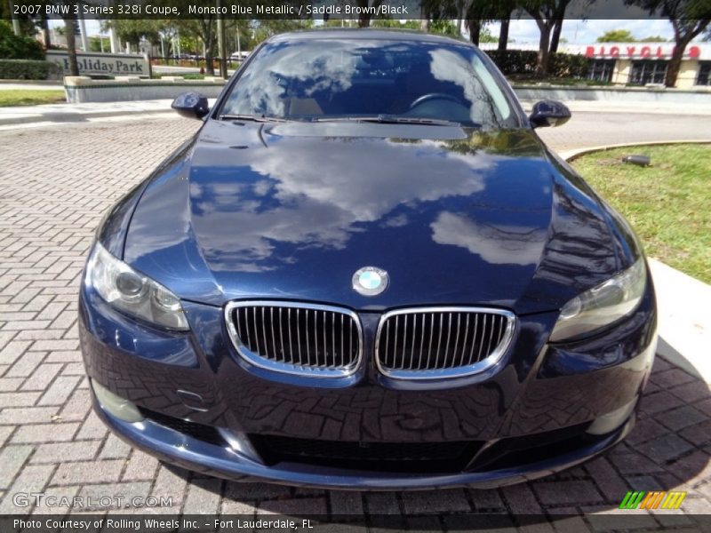 Monaco Blue Metallic / Saddle Brown/Black 2007 BMW 3 Series 328i Coupe