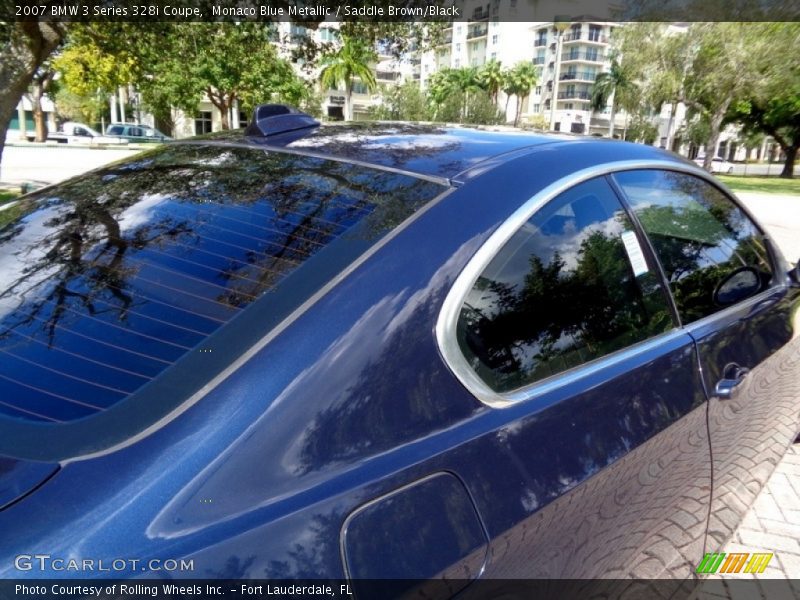 Monaco Blue Metallic / Saddle Brown/Black 2007 BMW 3 Series 328i Coupe