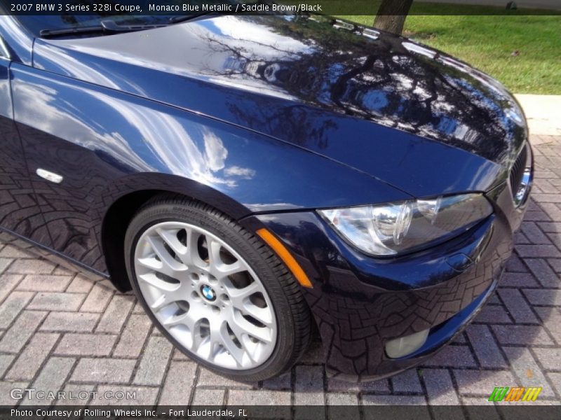 Monaco Blue Metallic / Saddle Brown/Black 2007 BMW 3 Series 328i Coupe