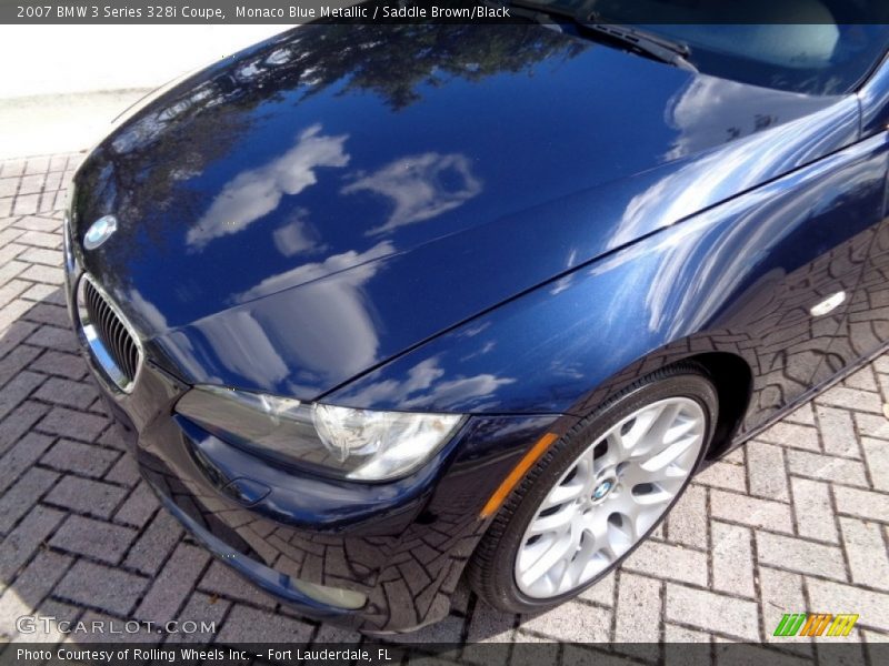 Monaco Blue Metallic / Saddle Brown/Black 2007 BMW 3 Series 328i Coupe