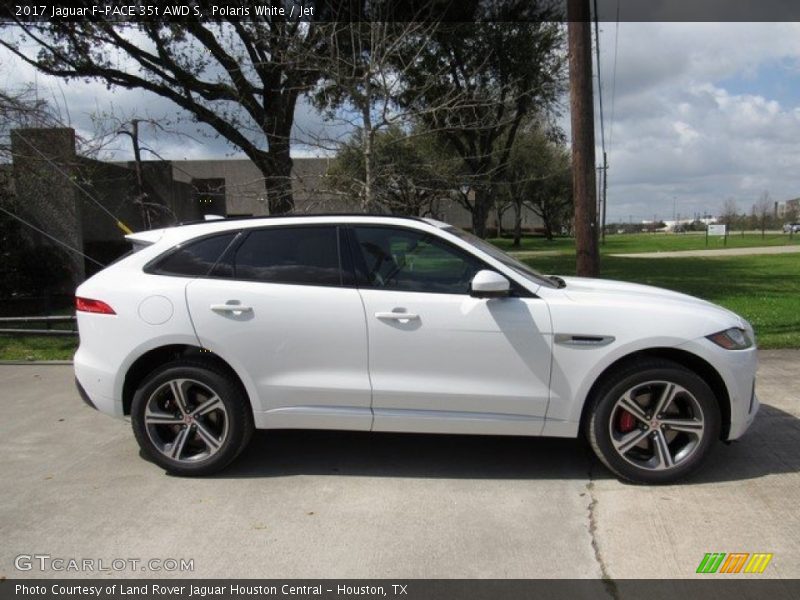Polaris White / Jet 2017 Jaguar F-PACE 35t AWD S