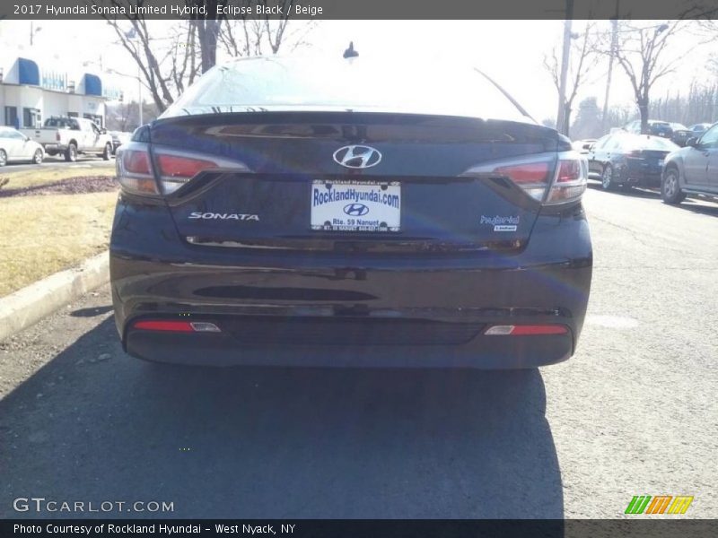 Eclipse Black / Beige 2017 Hyundai Sonata Limited Hybrid