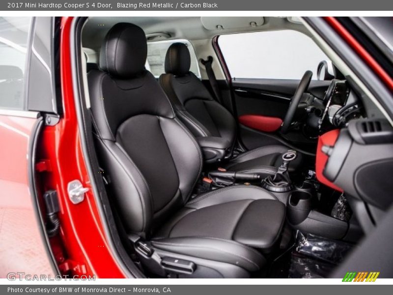 Blazing Red Metallic / Carbon Black 2017 Mini Hardtop Cooper S 4 Door