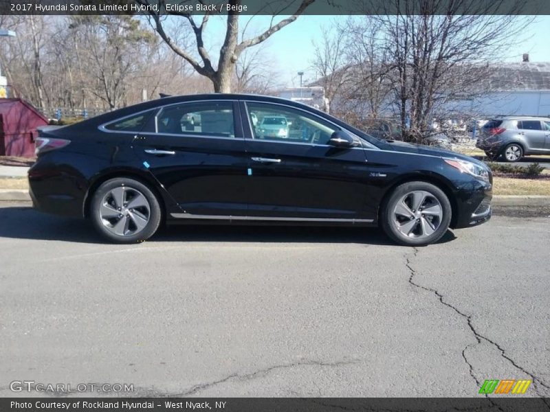 Eclipse Black / Beige 2017 Hyundai Sonata Limited Hybrid
