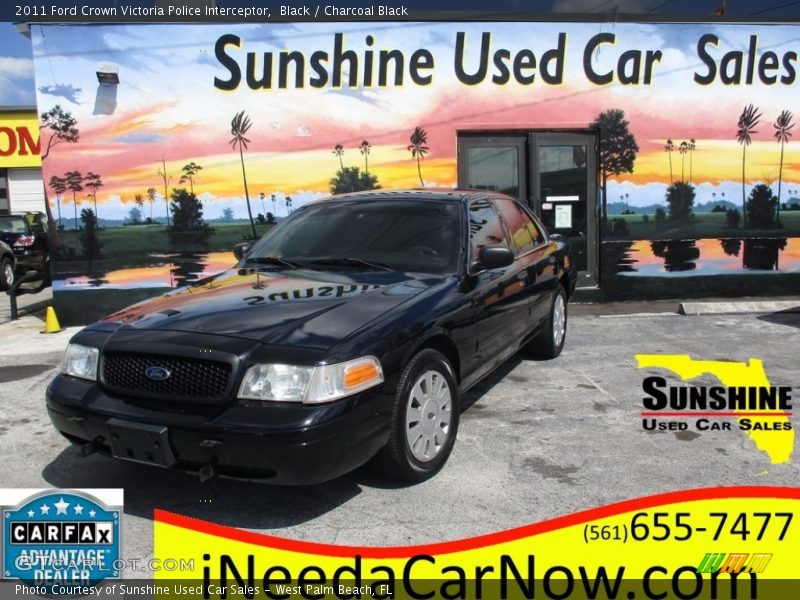 Black / Charcoal Black 2011 Ford Crown Victoria Police Interceptor