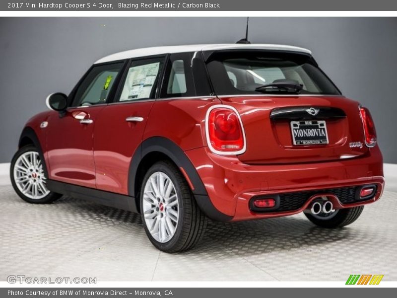 Blazing Red Metallic / Carbon Black 2017 Mini Hardtop Cooper S 4 Door