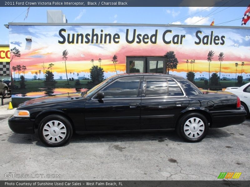 Black / Charcoal Black 2011 Ford Crown Victoria Police Interceptor