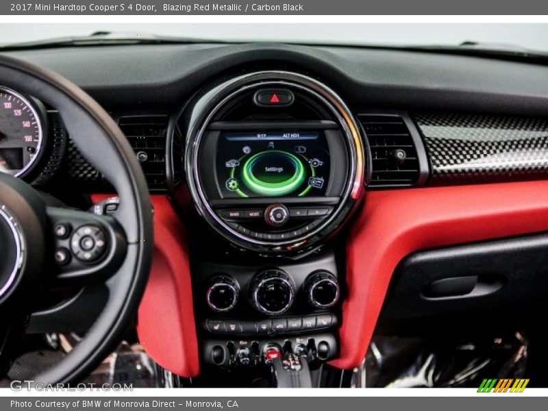 Blazing Red Metallic / Carbon Black 2017 Mini Hardtop Cooper S 4 Door