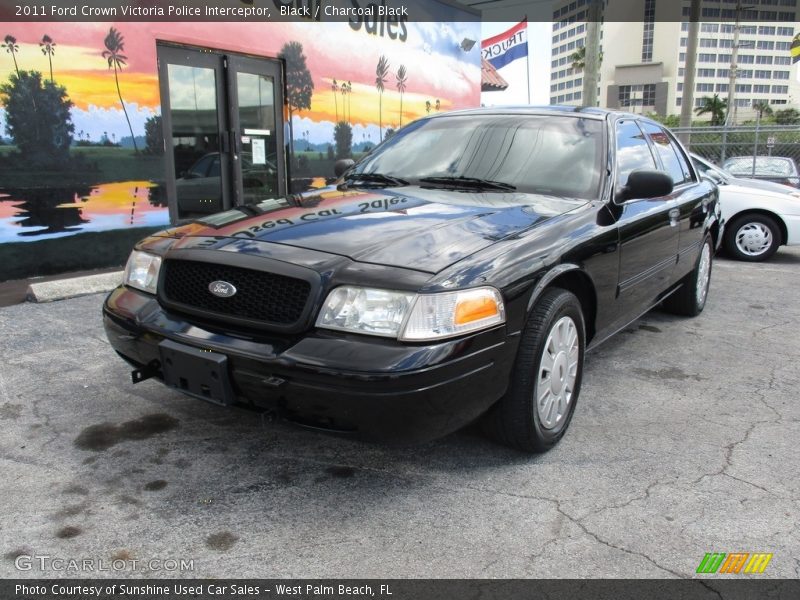 Black / Charcoal Black 2011 Ford Crown Victoria Police Interceptor