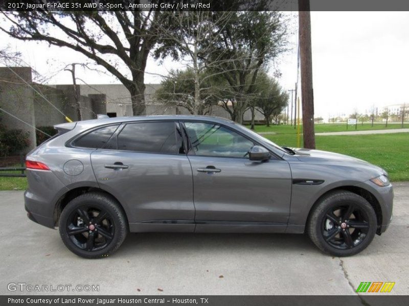 Ammonite Grey / Jet w/Red 2017 Jaguar F-PACE 35t AWD R-Sport