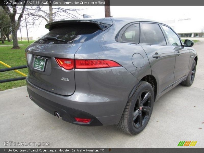 Ammonite Grey / Jet w/Red 2017 Jaguar F-PACE 35t AWD R-Sport