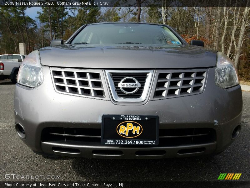 Gotham Gray Metallic / Gray 2008 Nissan Rogue S AWD