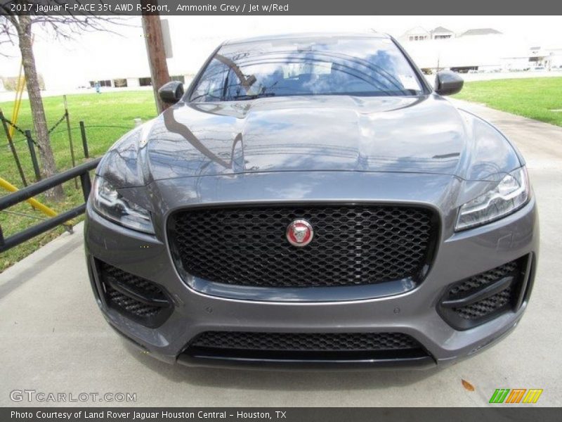 Ammonite Grey / Jet w/Red 2017 Jaguar F-PACE 35t AWD R-Sport