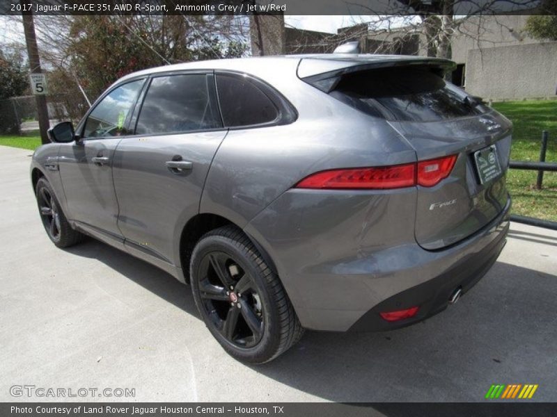 Ammonite Grey / Jet w/Red 2017 Jaguar F-PACE 35t AWD R-Sport