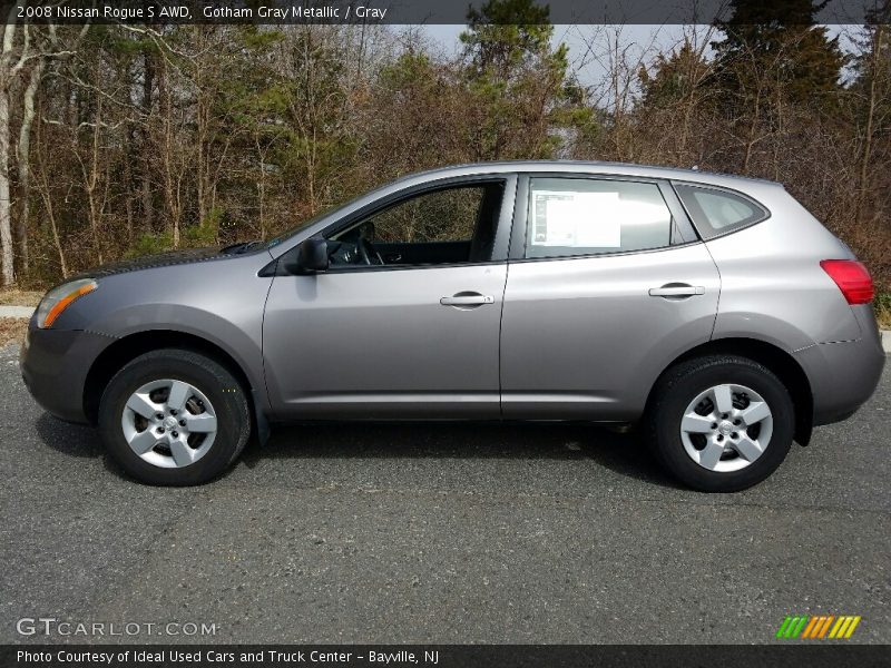 Gotham Gray Metallic / Gray 2008 Nissan Rogue S AWD