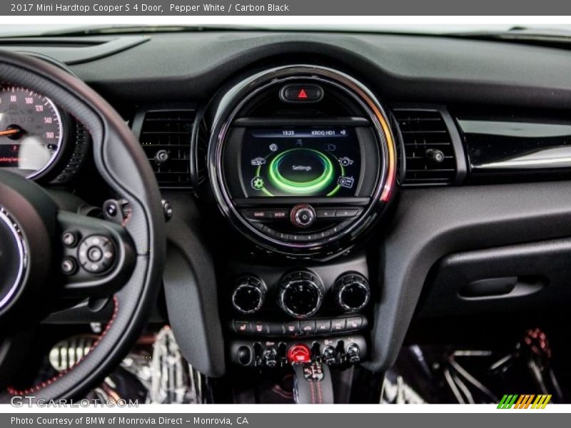 Pepper White / Carbon Black 2017 Mini Hardtop Cooper S 4 Door