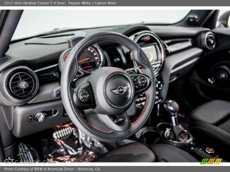 Pepper White / Carbon Black 2017 Mini Hardtop Cooper S 4 Door