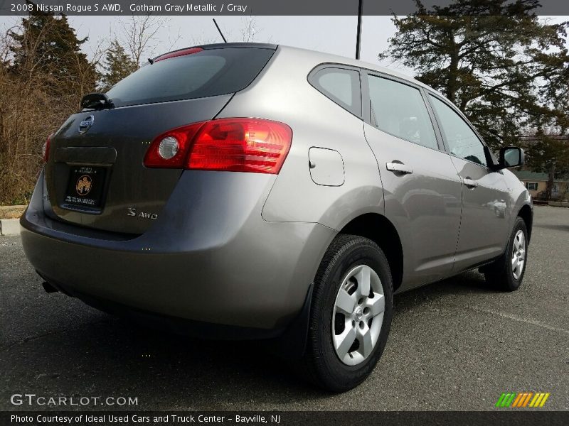 Gotham Gray Metallic / Gray 2008 Nissan Rogue S AWD