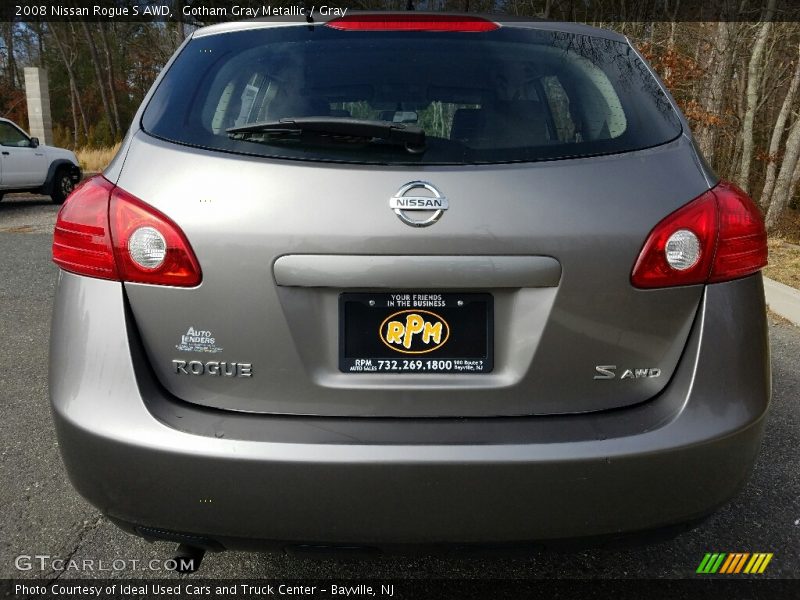 Gotham Gray Metallic / Gray 2008 Nissan Rogue S AWD