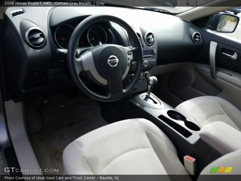 Gotham Gray Metallic / Gray 2008 Nissan Rogue S AWD