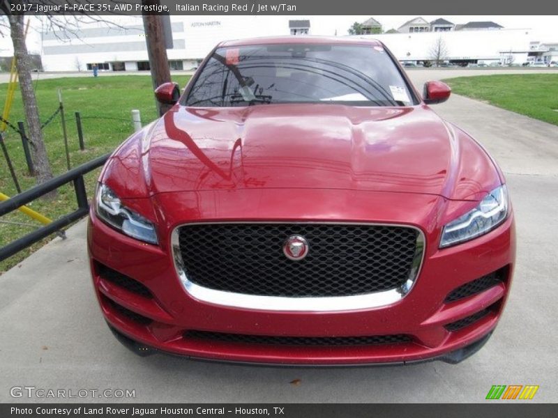 Italian Racing Red / Jet w/Tan 2017 Jaguar F-PACE 35t AWD Prestige